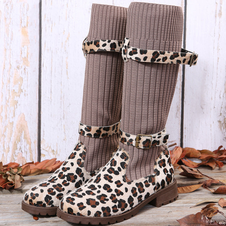 Zara | Leopard Sock-Boots