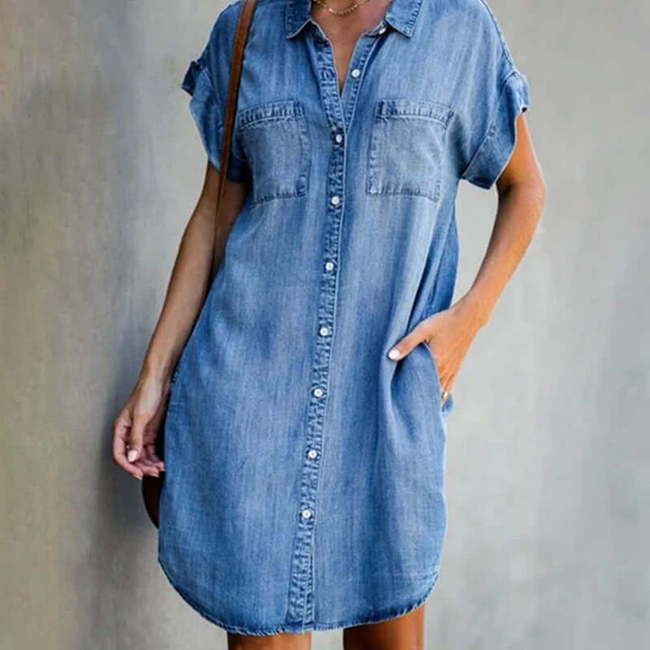 Xenia | Soft Denim Dress