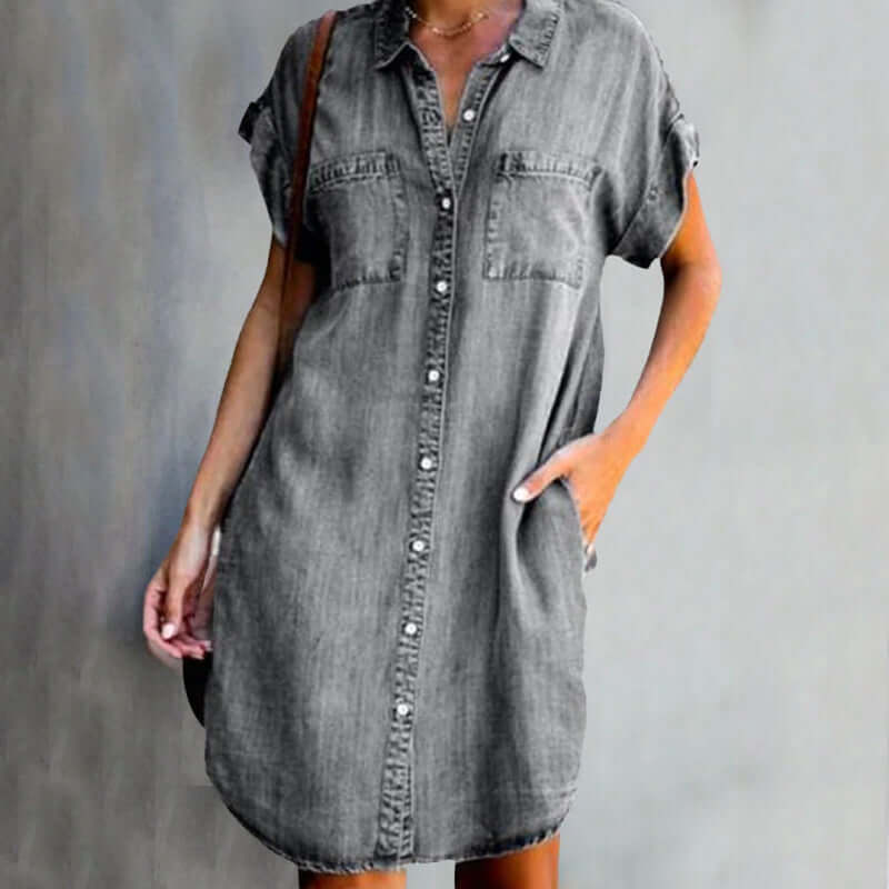 Xenia | Soft Denim Dress