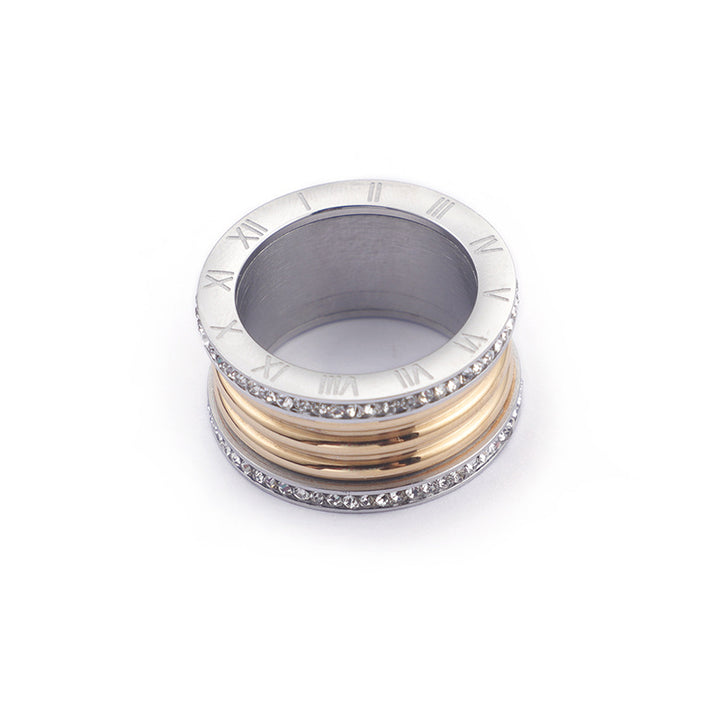 Roman Numeral Zircon Ring