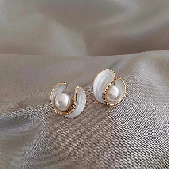 Luxury White Opal Earrings