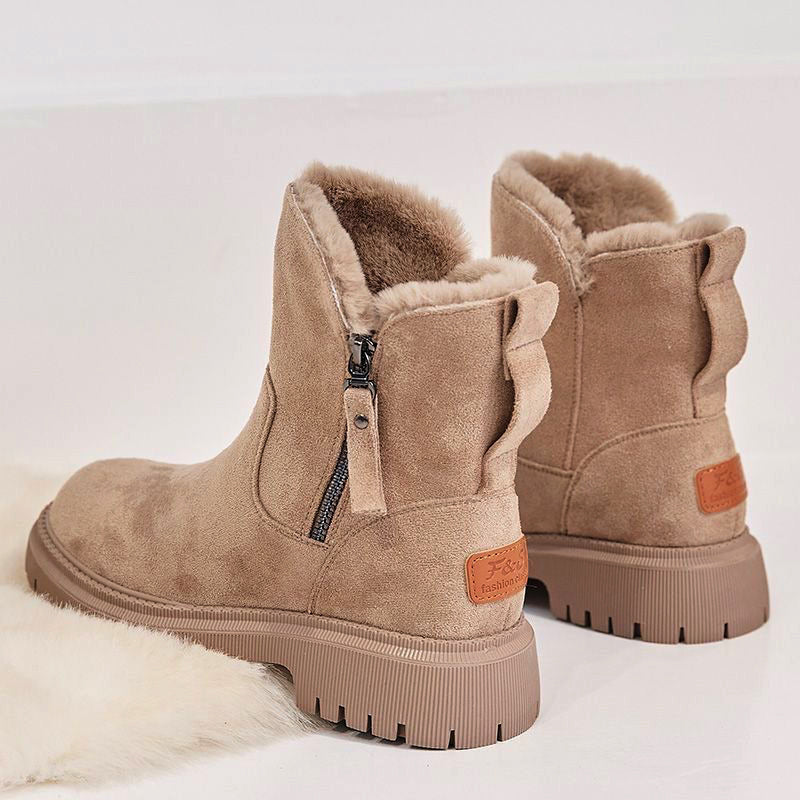 Hazel | Faux-Suede Plush Boots