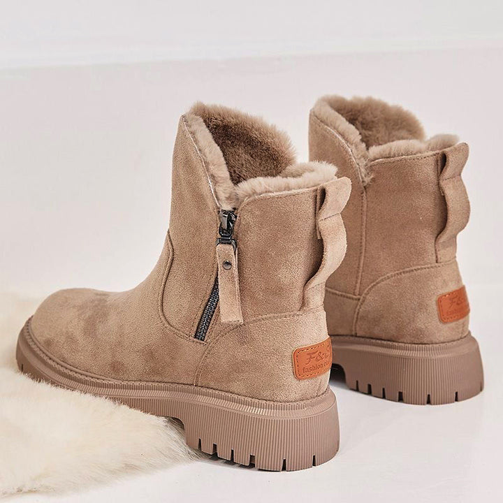 Hazel | Faux-Suede Plush Boots