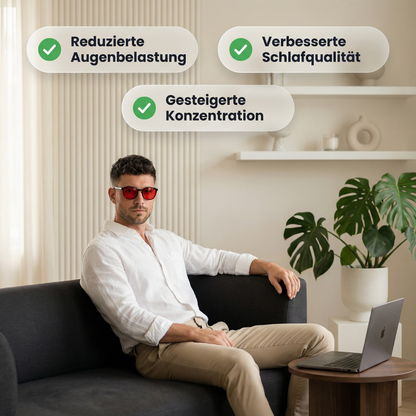 Pure Flow™ Unisex Rotlinsen-Blaulichtbrille