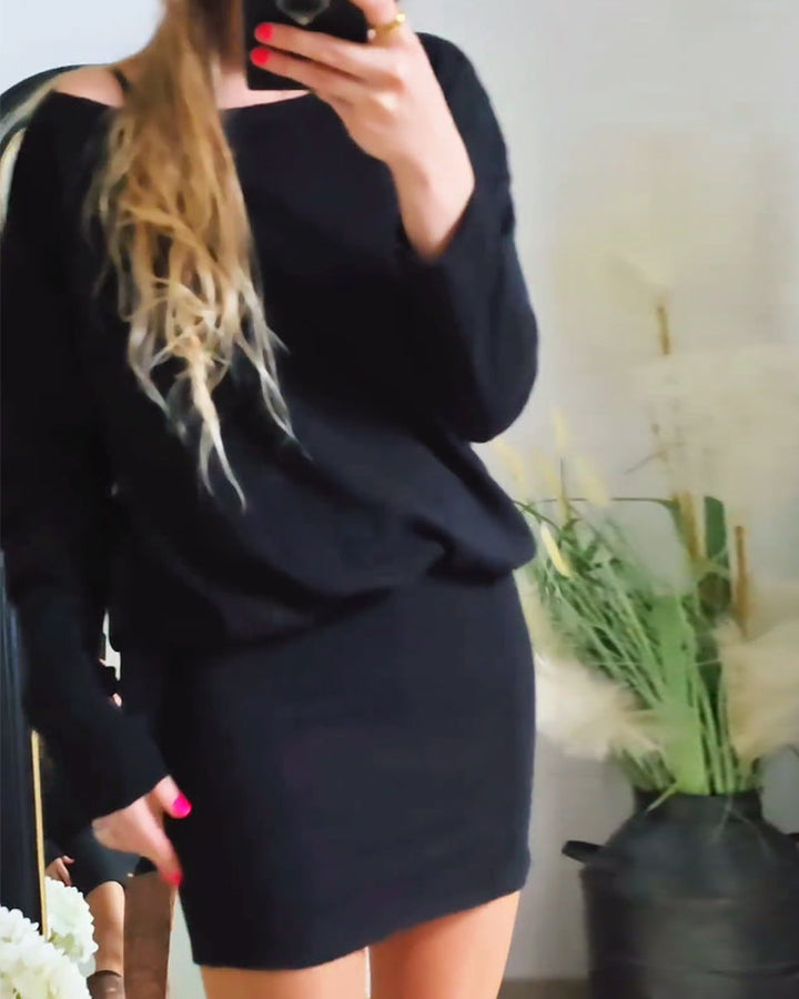 Annabelle | Long-Sleeve Black Dress