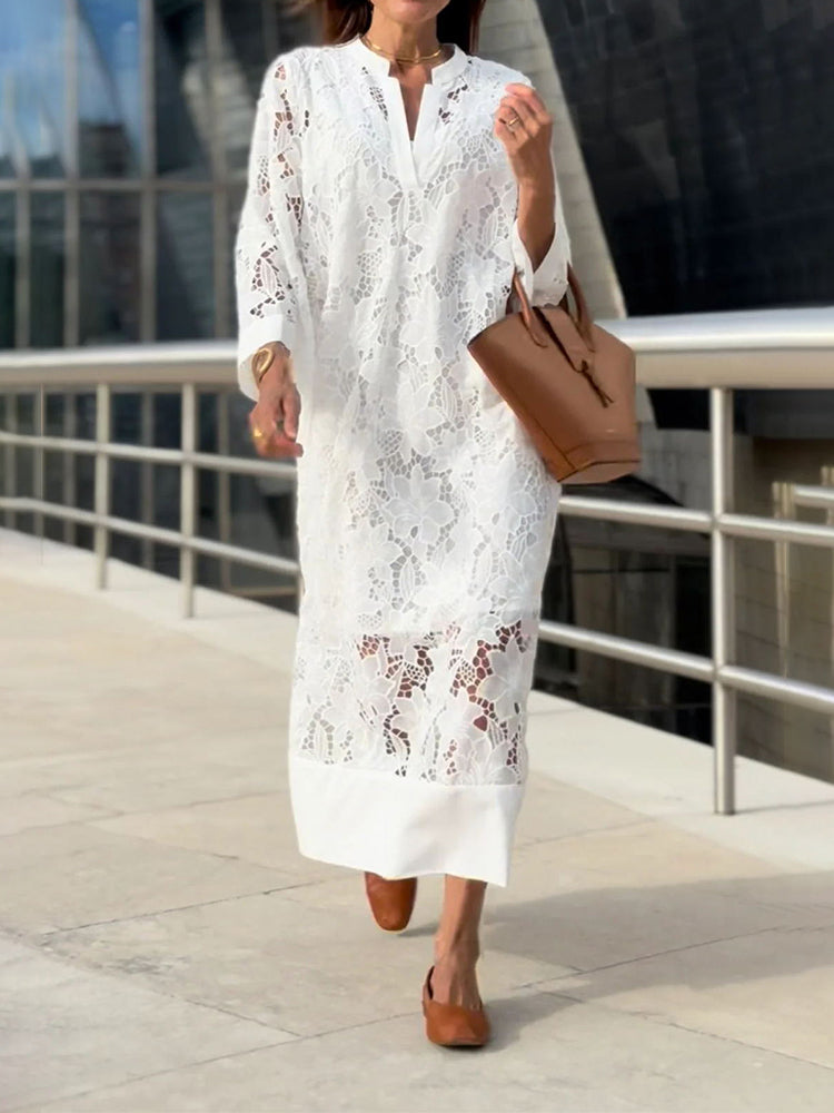 Nanna™ | Lace Maxi Dress
