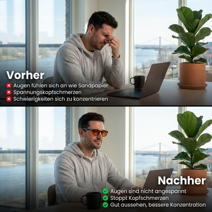 Pure Flow™ Unisex Rotlinsen-Blaulichtbrille