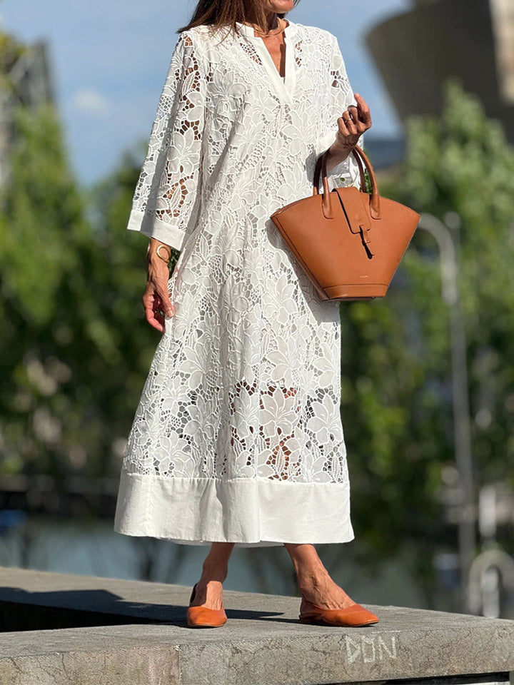 Nanna™ | Lace Maxi Dress