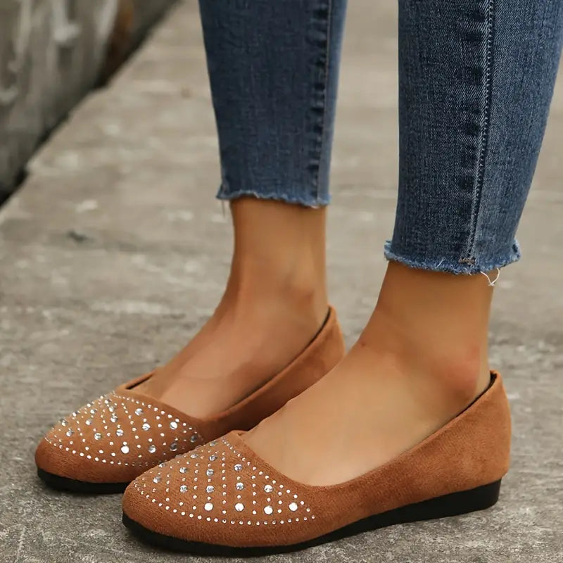 Mona | Women’s Rhinestone Flats