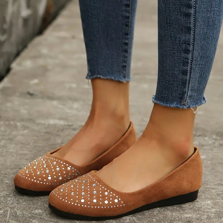Mona | Women’s Rhinestone Flats