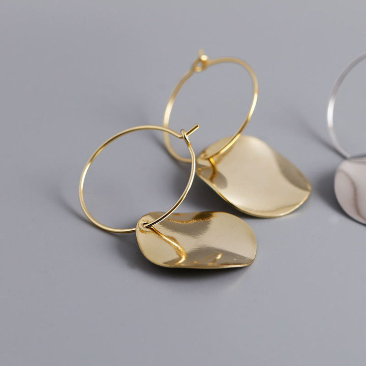 Handcrafted Silver-Gold Plated Earrings