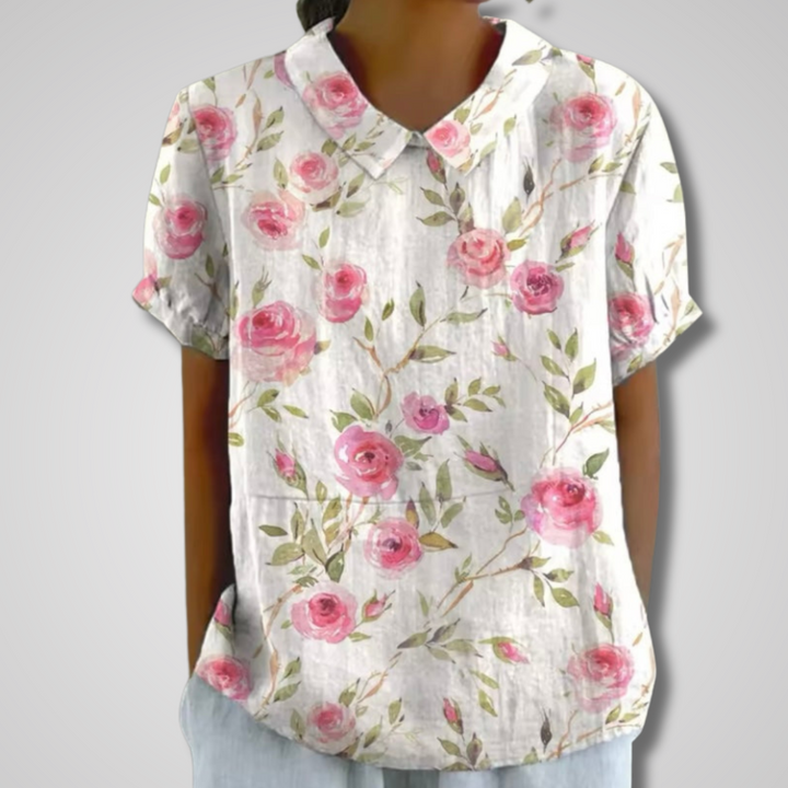 Karla | Elegant Floral Blouse