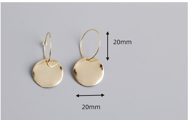 Handcrafted Silver-Gold Plated Earrings