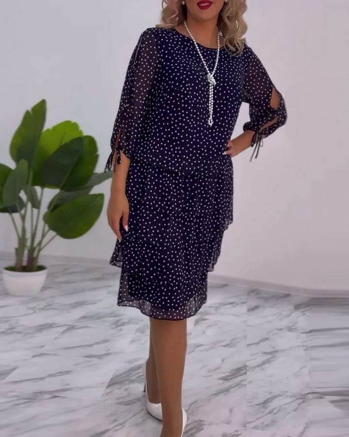 Julie | Elegant Polka Dot Dress