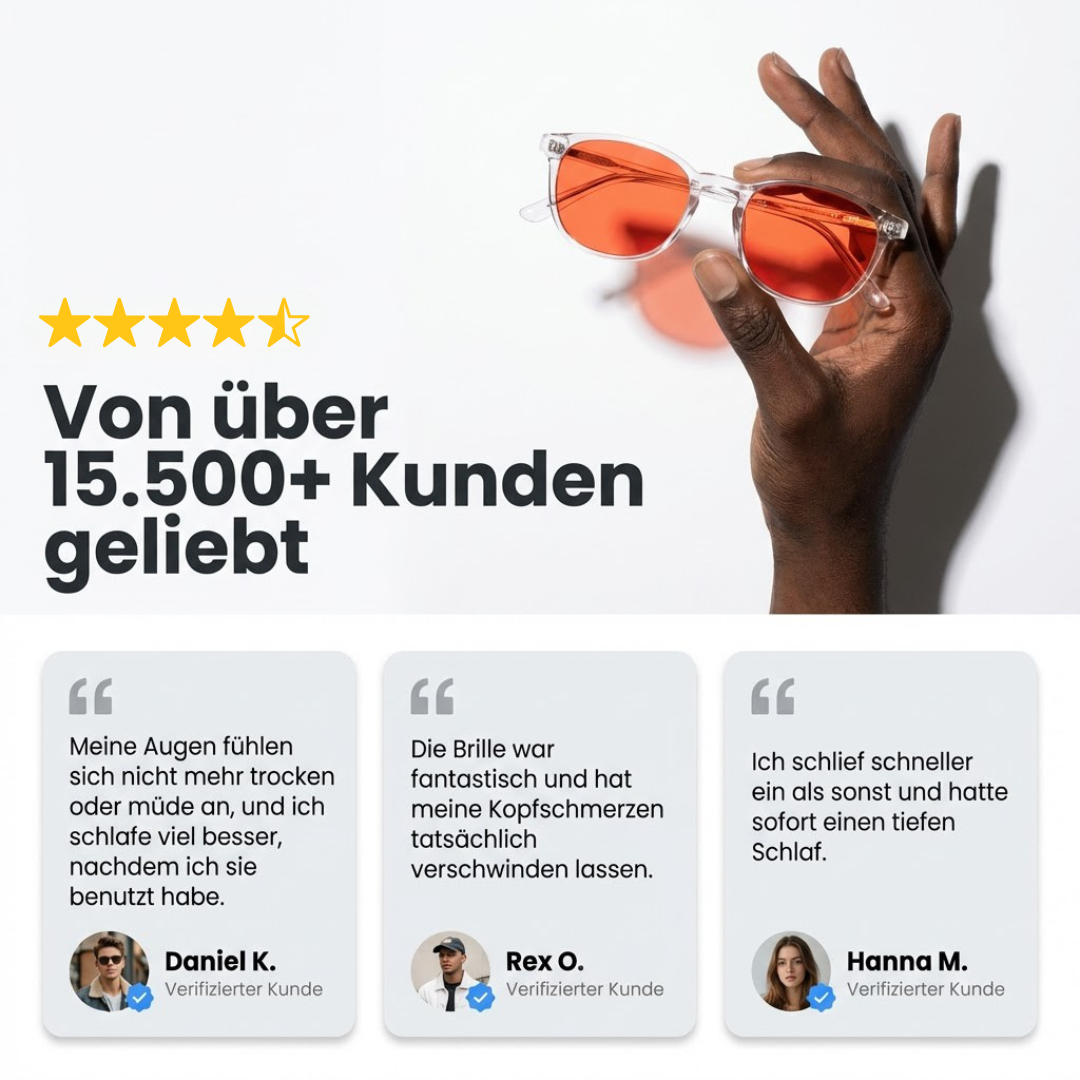 Pure Flow™ Unisex Rotlinsen-Blaulichtbrille