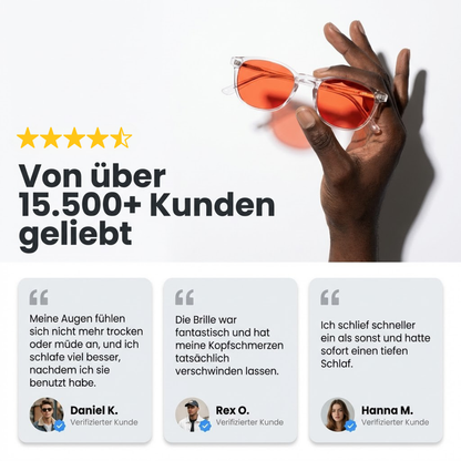 Pure Flow™ Unisex Rotlinsen-Blaulichtbrille
