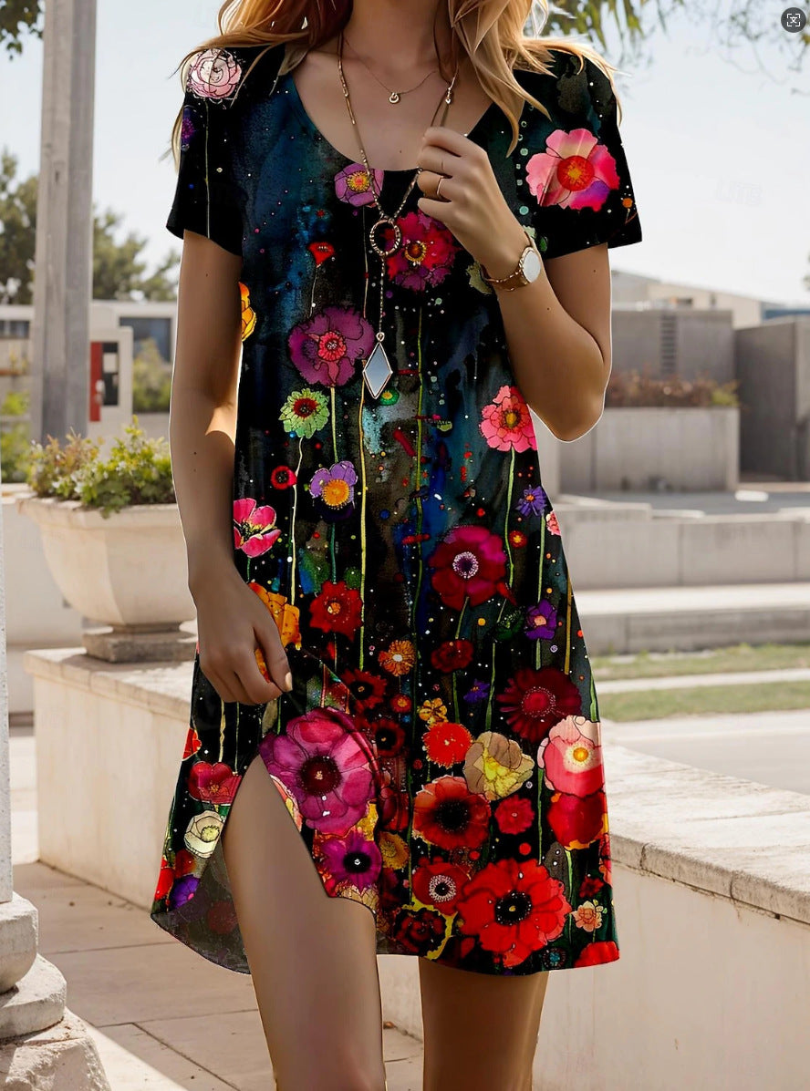 Ava | Boho-Style Printed Dress