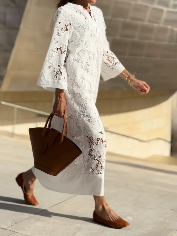 Nanna™ | Lace Maxi Dress