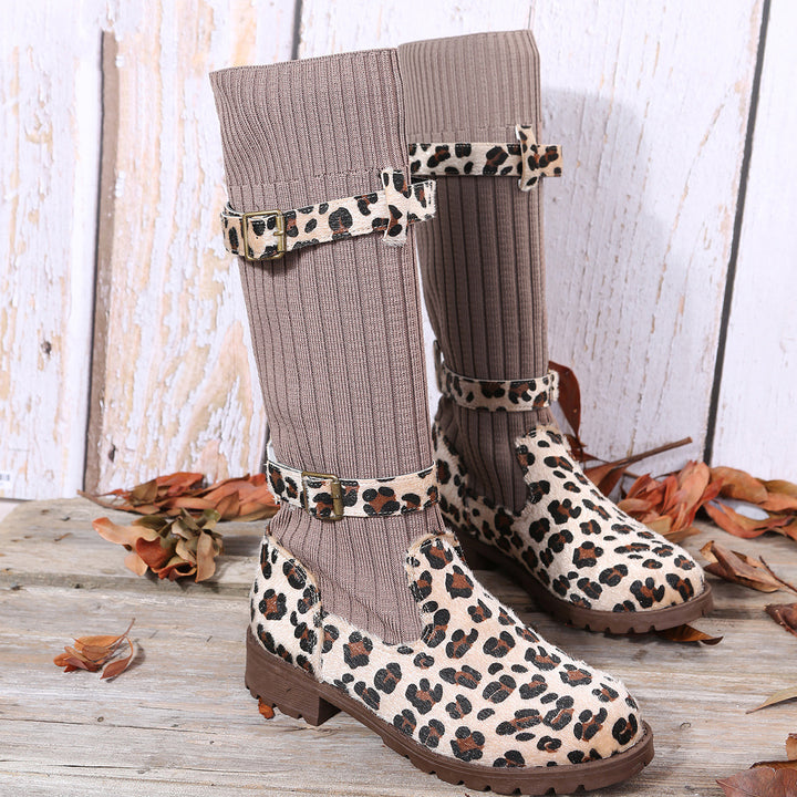 Zara | Leopard Sock-Boots