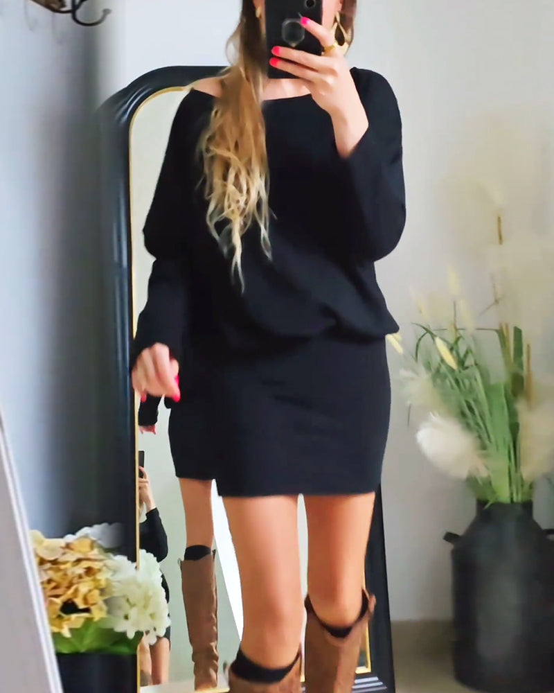 Annabelle | Long-Sleeve Black Dress