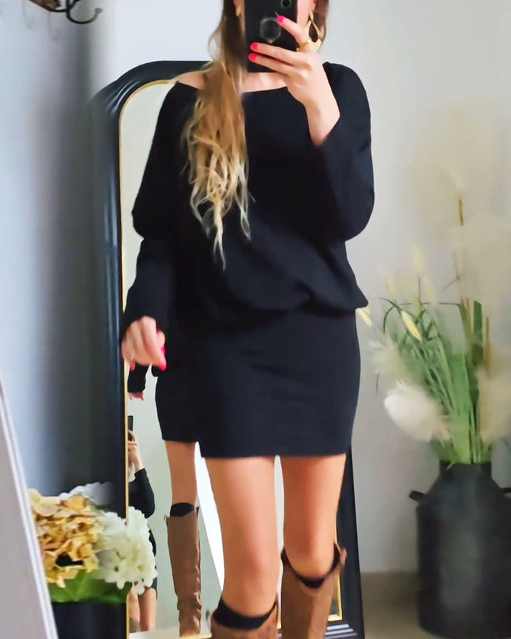 Annabelle | Long-Sleeve Black Dress