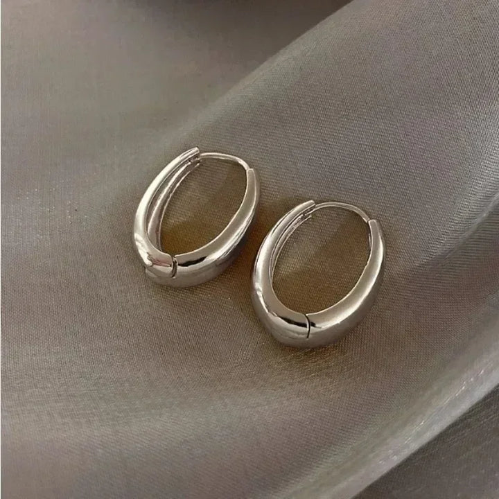 Silver & Gold Hoop Earrings