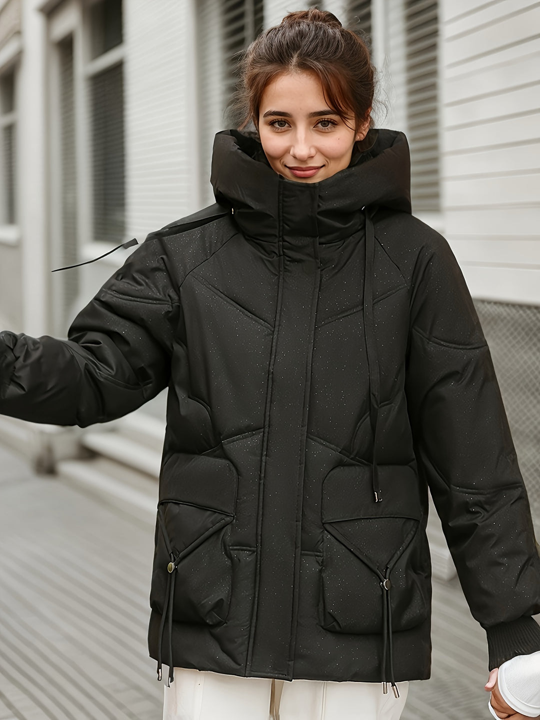 Simona | Casual Long Sleeve Coat