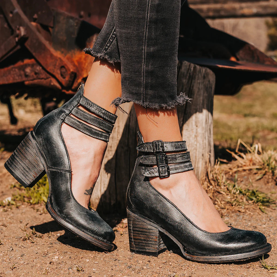 Jane | Vintage Leather Heels