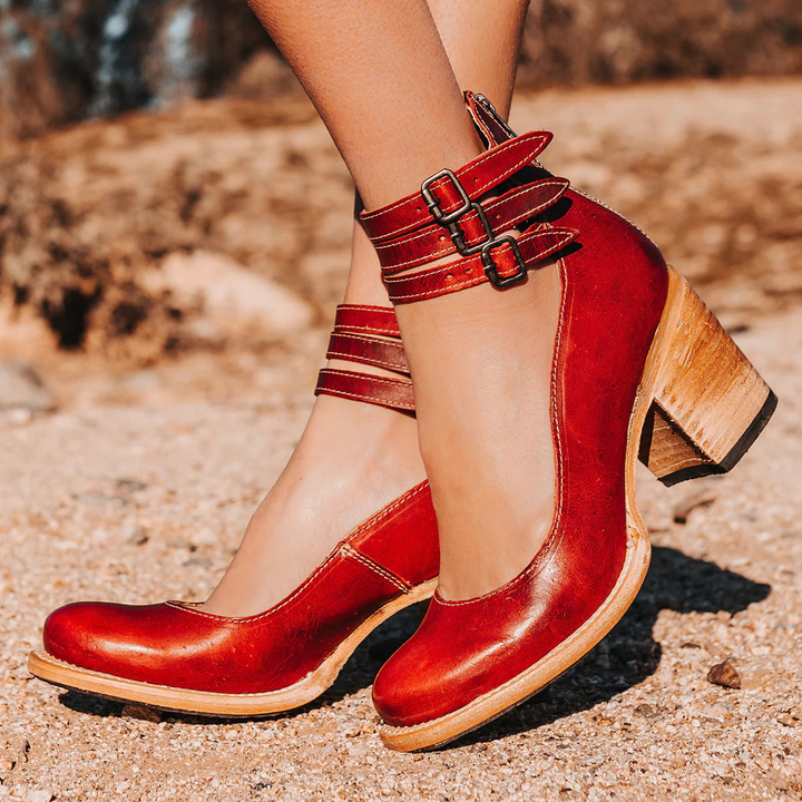 Jane | Vintage Leather Heels